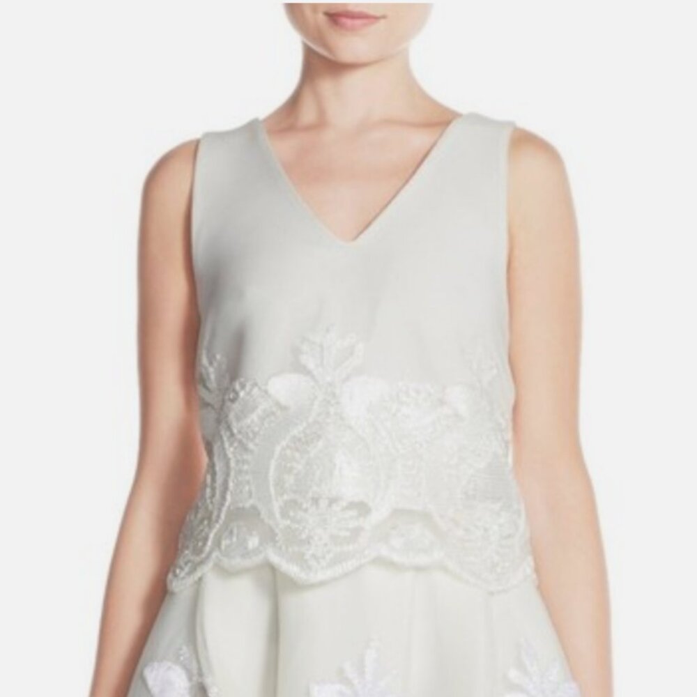 NWOT Elliatt Wildflower Embroidered Mesh Top
